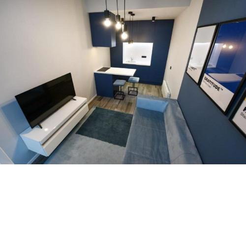 Blue apartment