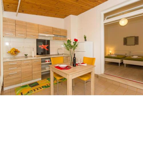 Comfortable modern studio with shaded patio