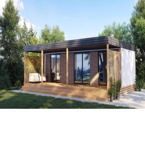 Mobile homes in Camp Soline at Biograd, with sand- and pebble beach