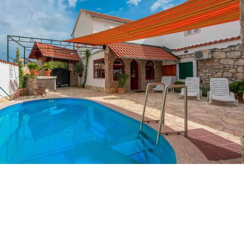 Stone house Morlako - with pool